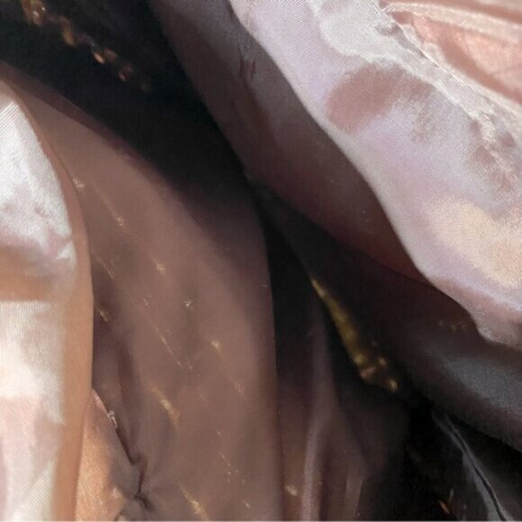 Vintage Handcrafted Brown & Cream Purse Shoulder Bag Handbag - Picture 12 of 13